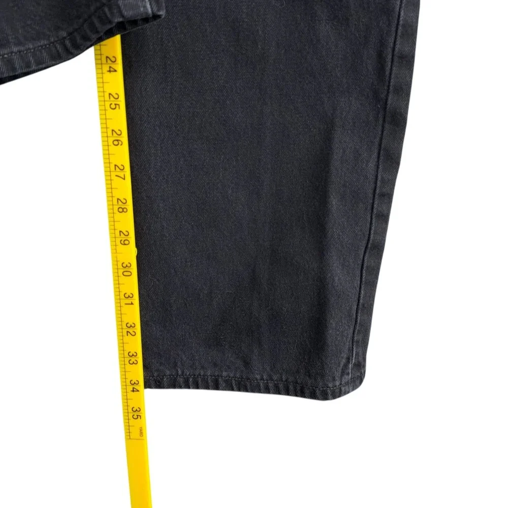 Levi's 501 Mens Black Straight Leg‎ Button Fly Jeans W38 L34